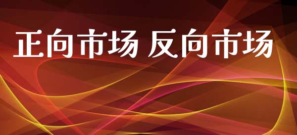 正向市场 反向市场_https://m.fansifence.com_个股行情_第1张