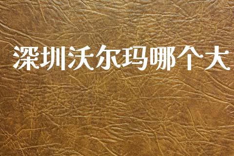 深圳沃尔玛哪个大_https://m.fansifence.com_消费金融_第1张
