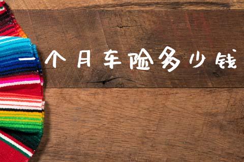 一个月车险多少钱_https://m.fansifence.com_贵金属行情_第1张