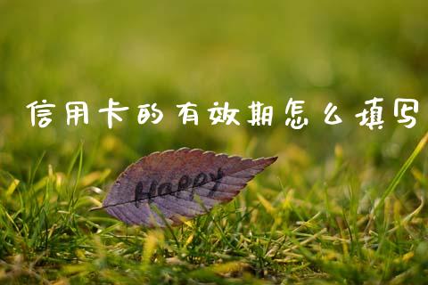 信用卡的有效期怎么填写_https://m.fansifence.com_消费金融_第1张