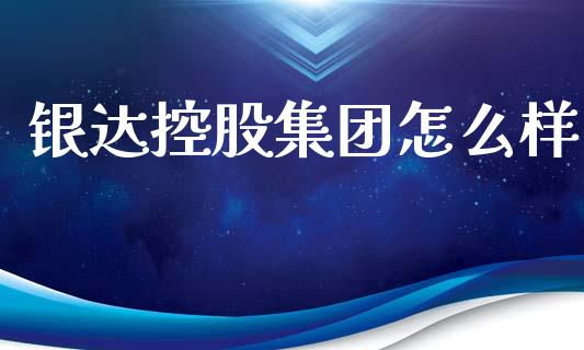 银达控股集团怎么样_https://m.fansifence.com_个股行情_第1张