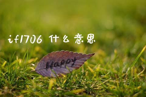 if1706 什么意思_https://m.fansifence.com_公募基金_第1张