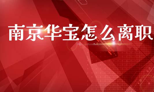 南京华宝怎么离职_https://m.fansifence.com_公募基金_第1张
