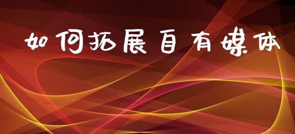 如何拓展自有媒体_https://m.fansifence.com_贵金属行情_第1张