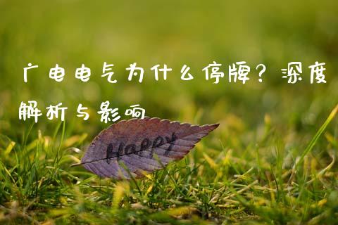 广电电气为什么停牌？深度解析与影响_https://m.fansifence.com_个股行情_第1张