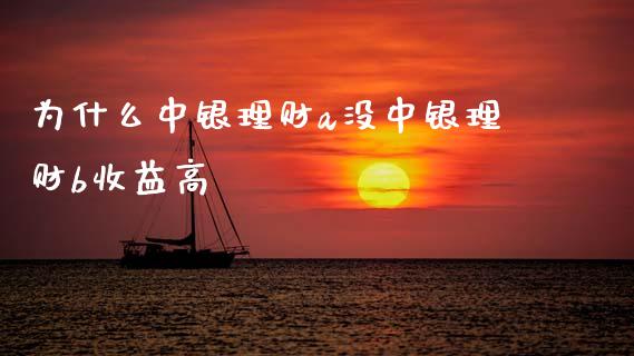 为什么中银理财a没中银理财b收益高_https://m.fansifence.com_消费金融_第1张