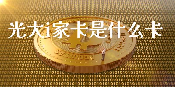 光大i家卡是什么卡_https://m.fansifence.com_贵金属行情_第1张