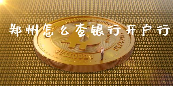 郑州怎么查银行开户行_https://m.fansifence.com_公募基金_第1张