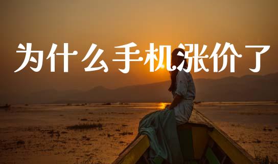 为什么手机涨价了_https://m.fansifence.com_贵金属行情_第1张
