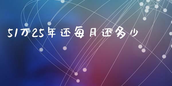 51万25年还每月还多少_https://m.fansifence.com_贵金属行情_第1张