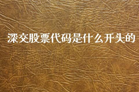 深交股票代码是什么开头的_https://m.fansifence.com_公募基金_第1张