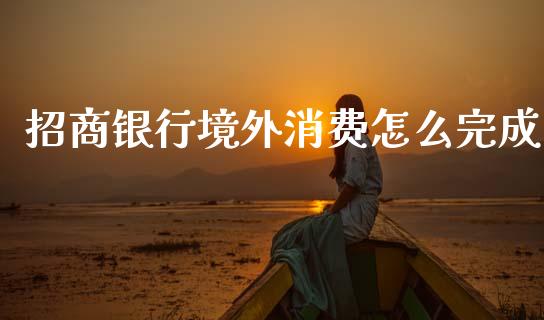 招商银行境外消费怎么完成_https://m.fansifence.com_消费金融_第1张
