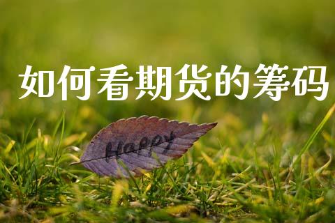 如何看期货的筹码_https://m.fansifence.com_个股行情_第1张