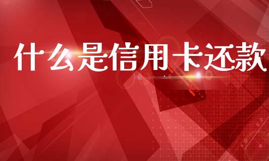 什么是信用卡还款_https://m.fansifence.com_贵金属行情_第1张