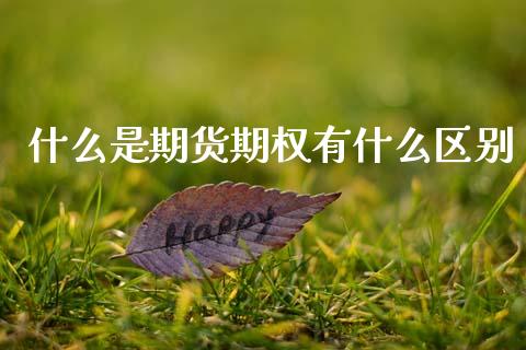 什么是期货期权有什么区别_https://m.fansifence.com_消费金融_第1张
