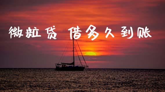 微粒贷 借多久到账_https://m.fansifence.com_消费金融_第1张