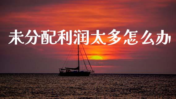 未分配利润太多怎么办_https://m.fansifence.com_公募基金_第1张
