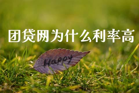 团贷网为什么利率高_https://m.fansifence.com_个股行情_第1张