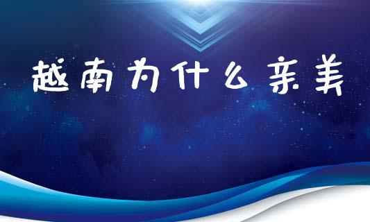 越南为什么亲美_https://m.fansifence.com_贵金属行情_第1张