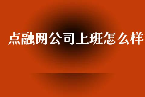 点融网公司上班怎么样_https://m.fansifence.com_贵金属行情_第1张