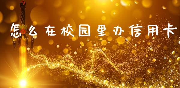 怎么在校园里办信用卡_https://m.fansifence.com_公募基金_第1张